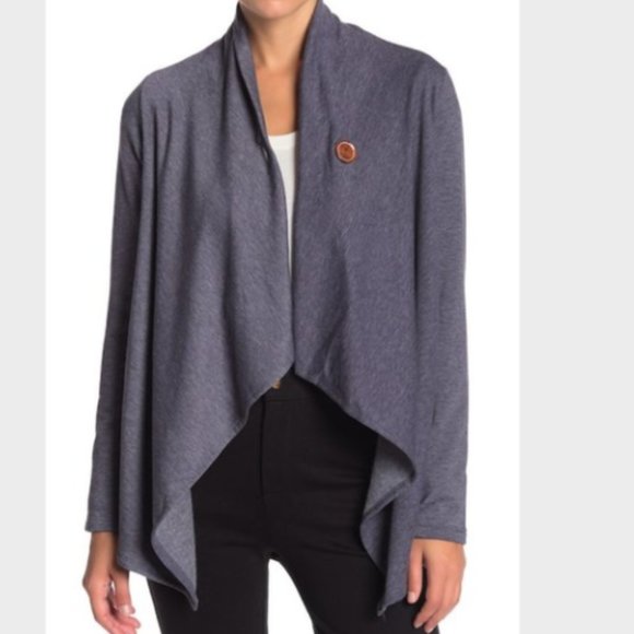 bobeau sweater one button